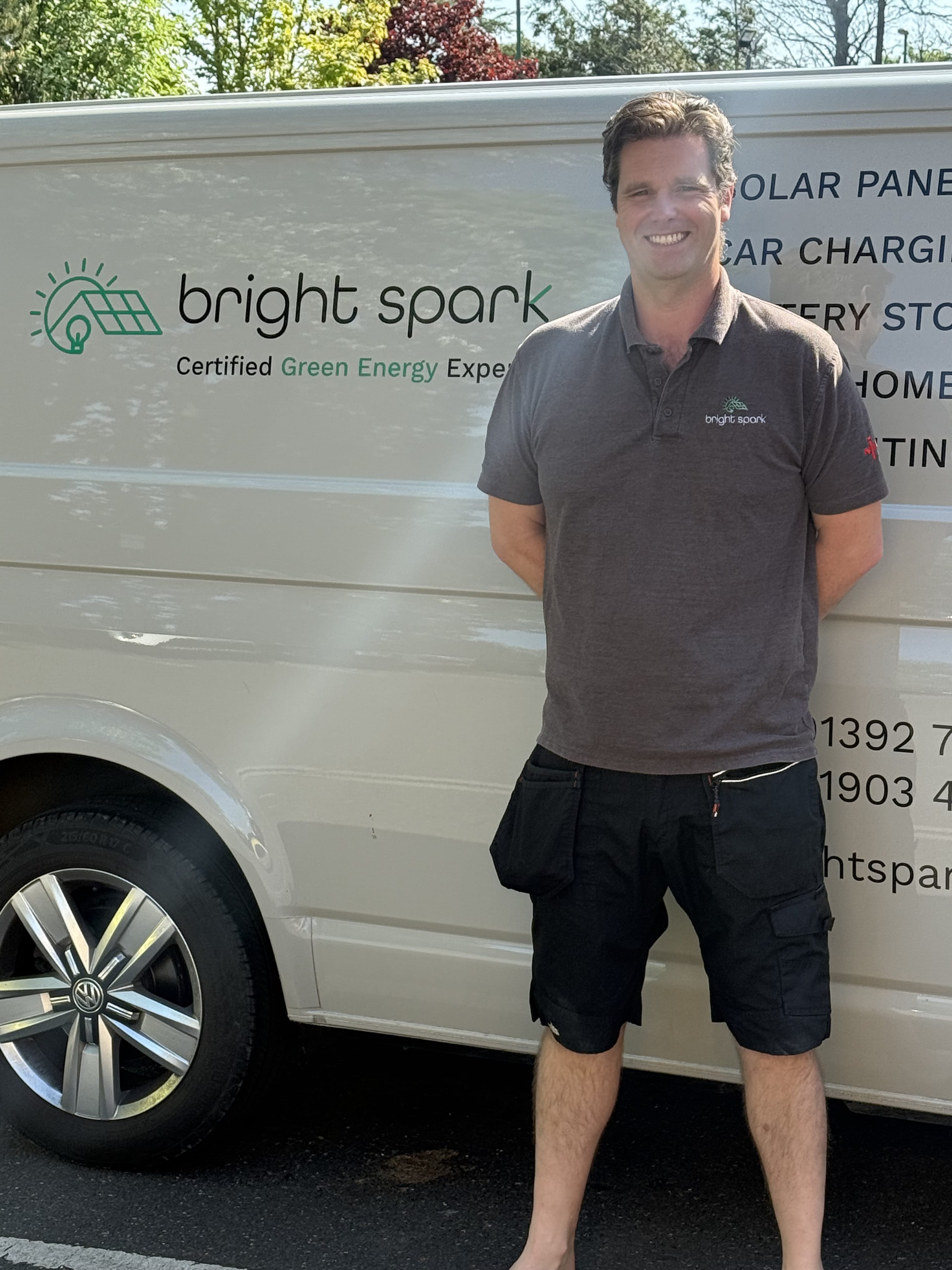 Bright Spark engineer on site