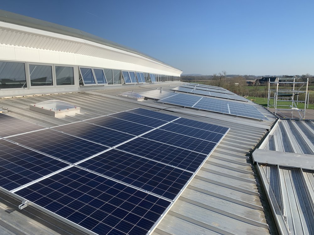 Bright Spark installing solar PV at an academy