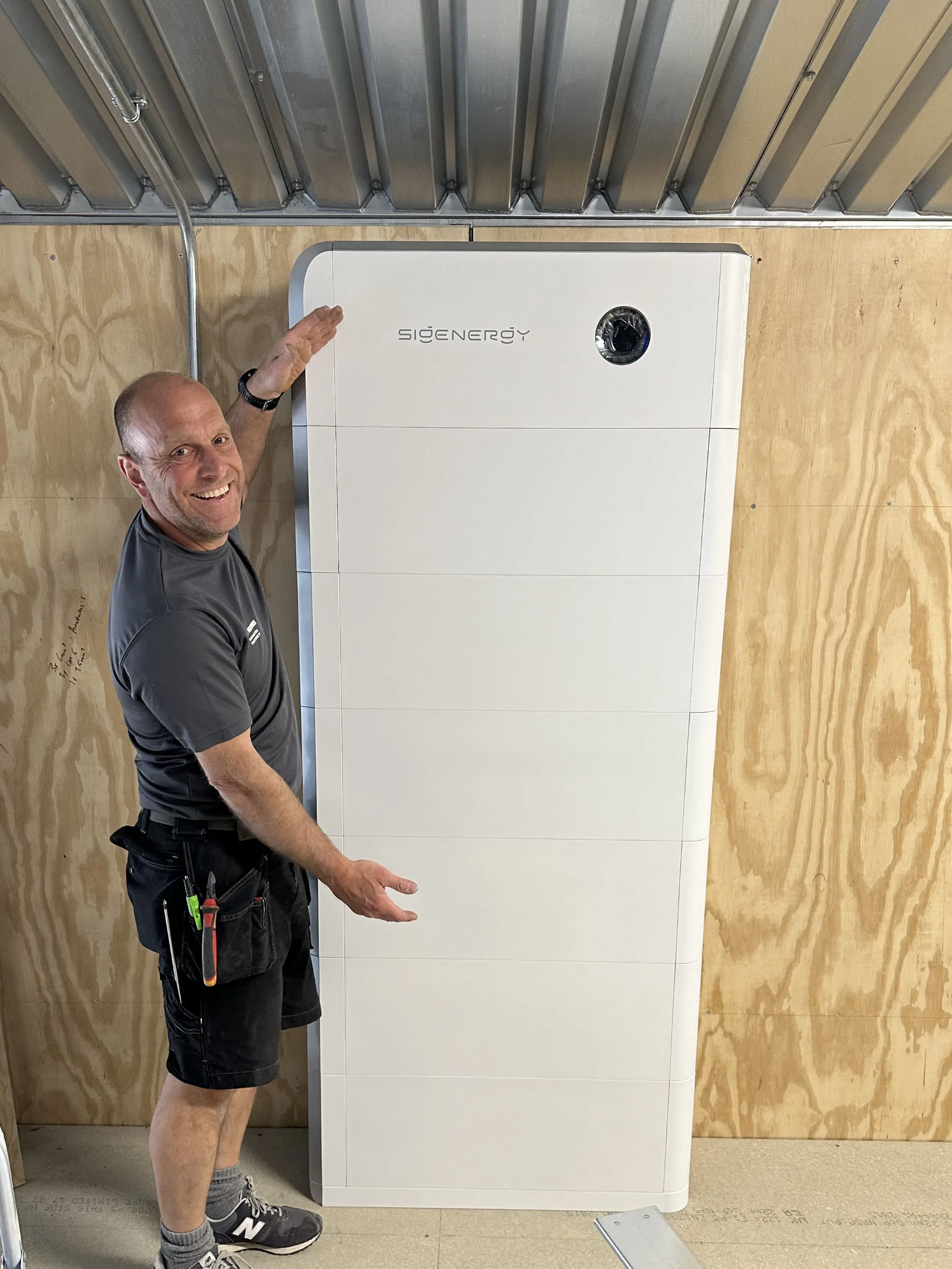Commercial battery storage installation