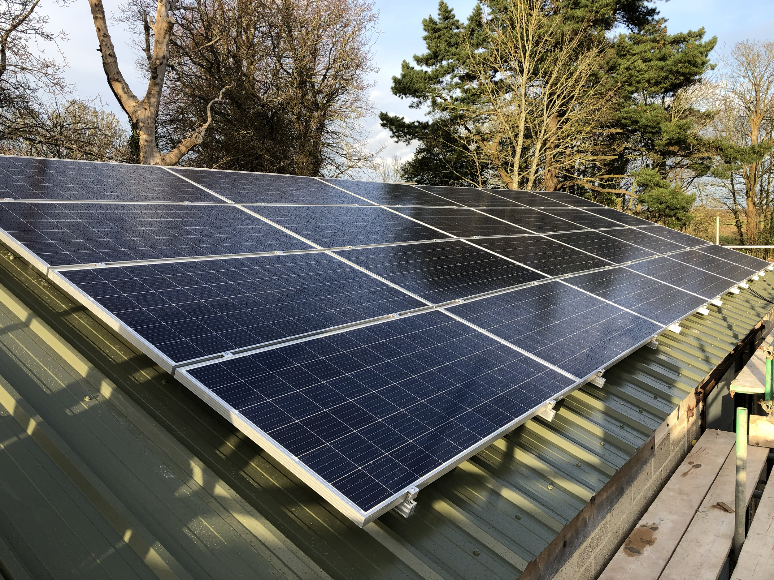 DM Chainsaws Solar PV Roof installation